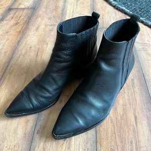 Marc Jacobs Yarita Yale Pointed Toe Black Bootie